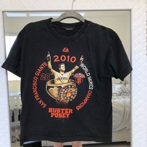 2010 Buster Posey World Series Championship shirt
